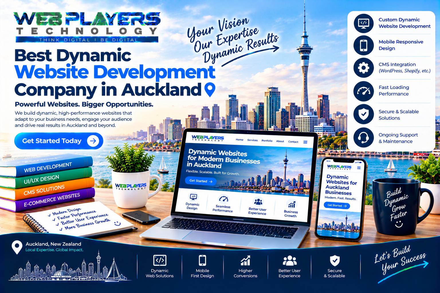 Best Dynamic Website Development Company Auckland for Business Growth
